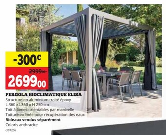 Dema PERGOLA BIOCLIMATIQUE ELISA aanbieding