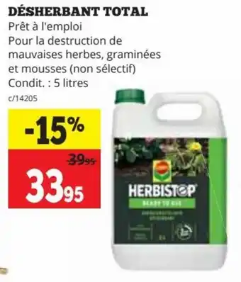 DÉSHERBANT TOTAL 5 Liters