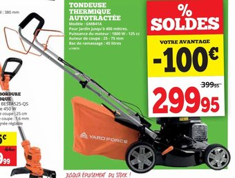 Dema TONDEUSE THERMIQUE AUTOTRACTÉE aanbieding