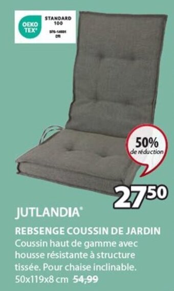 Jysk JUTLANDIA REBSENGE COUSSIN DE JARDIN aanbieding