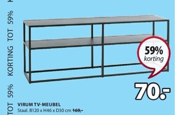 Jysk Virum tv-meubel aanbieding