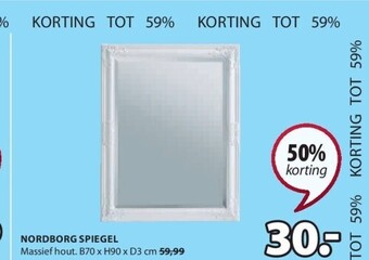 Jysk Nordborg spiegel aanbieding