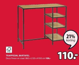 Jysk Trappedal bartafel aanbieding