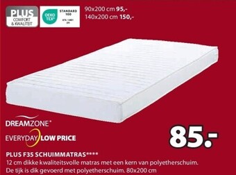 Jysk PLUS F35 MATELAS EN MOUSSE aanbieding