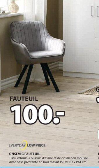 Jysk Onsevig fauteuil aanbieding