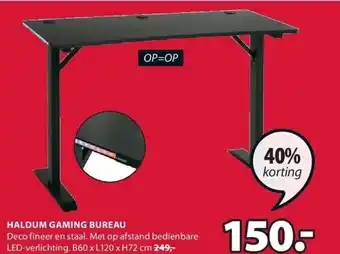 Jysk HALDUM BUREAU GAMING aanbieding