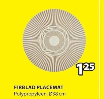 Jysk FIRBLAD SET DE TABLE aanbieding