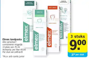 Albert Heijn Elmex tandpasta aanbieding