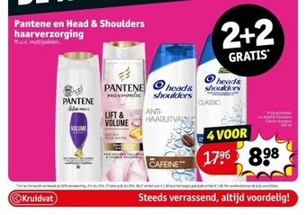 Kruidvat Pantene en head & shoulders haarverzorging aanbieding