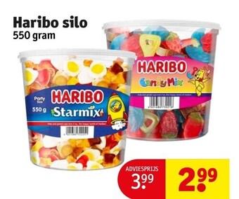 Kruidvat Haribo silo 550 gram aanbieding