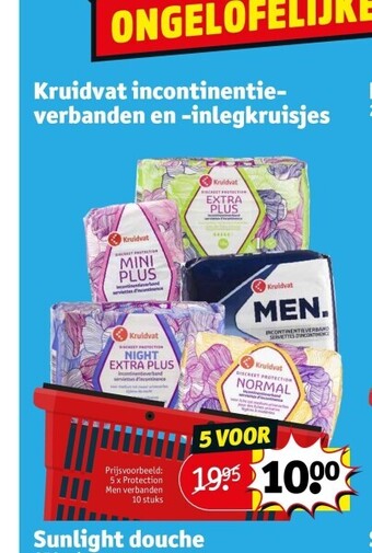 Kruidvat Kruidvat incontinentieverbanden en -inlegkruisjes aanbieding