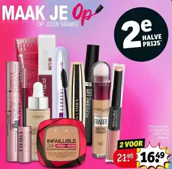 Kruidvat Maybelline lifter gloss lipgloss aanbieding