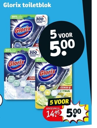 Kruidvat Glorix toiletblok aanbieding