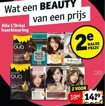 Kruidvat Alle l’oréal haarkleuring aanbieding