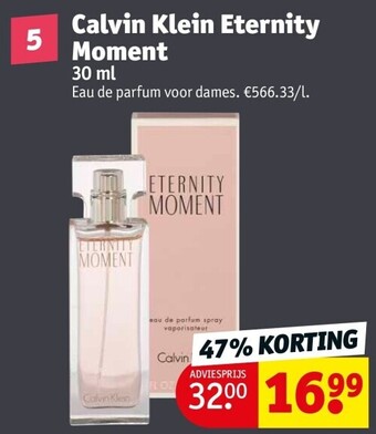 Kruidvat Calvin klein eternity moment 30 ml aanbieding