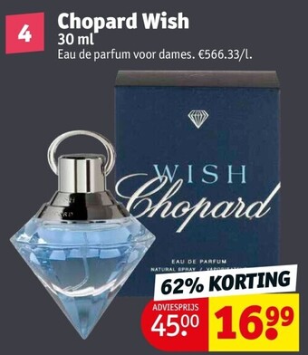 Kruidvat Chopard wish 30 ml aanbieding
