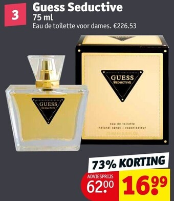 Kruidvat Guess seductive 75 ml aanbieding