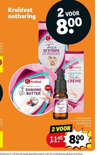 Kruidvat Kruidvat ontharing aanbieding