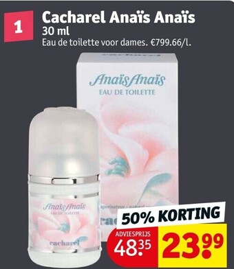 Kruidvat Cacharel anaïs anaïs 30 ml aanbieding