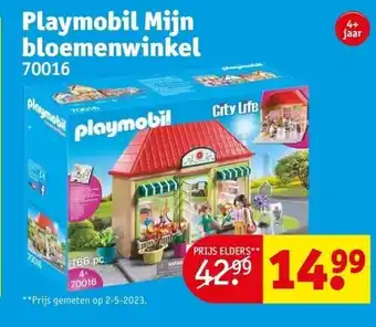 Kruidvat Playmobil mijn bloemenwinkel aanbieding