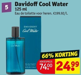 Kruidvat Davidoff cool water 125 ml aanbieding