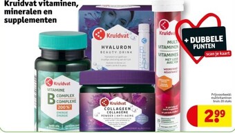 Kruidvat Kruidvat vitaminen, mineralen en supplementen aanbieding