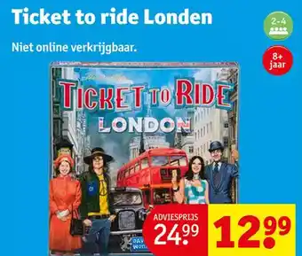 Kruidvat Ticket to ride londen aanbieding