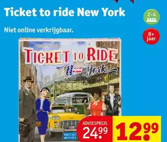Kruidvat Ticket to ride new york aanbieding