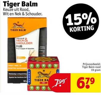 Kruidvat Tiger balm aanbieding