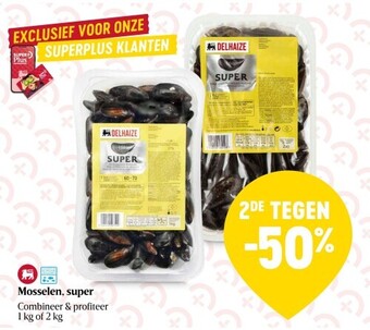 Delhaize Mosselen, super aanbieding