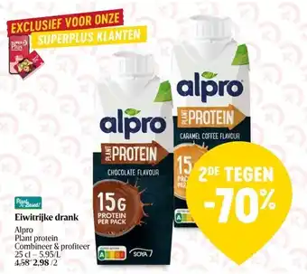 Delhaize Eiwitrijke drank alpro aanbieding