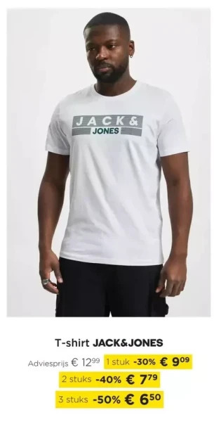 Molecule T-shirt jack&jones aanbieding