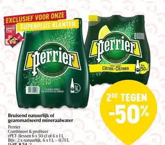Delhaize Bruisend natuurlijk of gearomatiseerd mineraalwater aanbieding