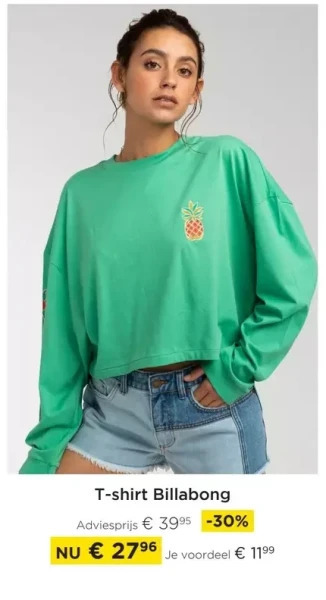 Molecule T-shirt billabong aanbieding