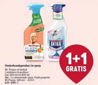 Delhaize Onderhoudsproduct in spray aanbieding