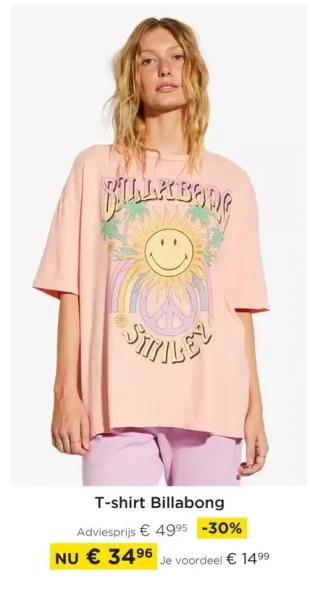 Molecule T-shirt billabong aanbieding