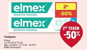 Delhaize Tandpasta aanbieding