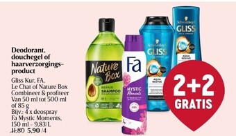 Delhaize Deodorant, douchegel of haarverzorgingsproduct aanbieding