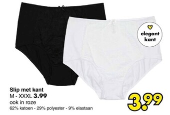 Wibra Slip met kant aanbieding
