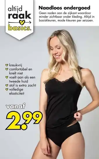 Wibra Naadloos ondergoed aanbieding