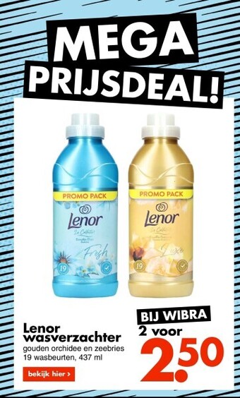 Wibra Lenor wasverzachter aanbieding