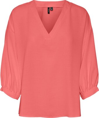 Bol.com Vero moda vmpye 3/4 top wvn btq ga dames top - maat s aanbieding
