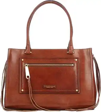 Bol.com The bridge grote schoudertas / crossbody tas - leer - consuma - bruin aanbieding