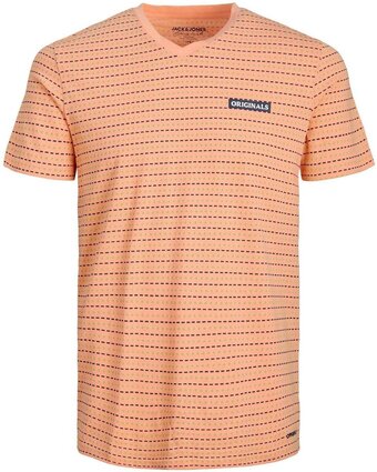 Bol.com Jack&jones jorfresh tee ss v-neck dut heren t-shirt - maat l aanbieding