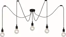 Lucide fix - hanglamp - 5xe27 - zwart