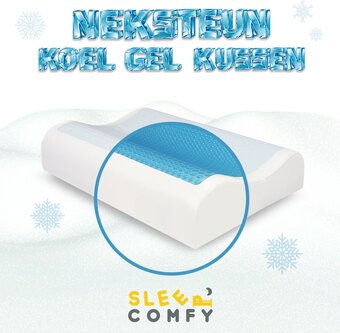 Bol.com Sleep comfy - gel traagschuim serie - hoofdkussen met koelgel - 30 dagen proefslapen - traagschuim hoofdkussen - hoofdkussen aanbieding