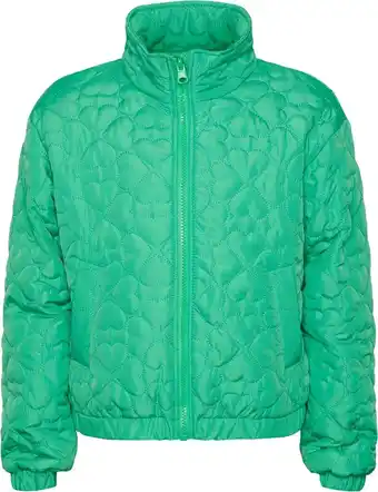 Bol.com Pieces pkheart short quilted jacket meisjes gequilte jas - maat 164 aanbieding