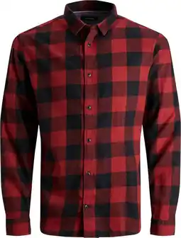 Bol.com Jack&jones junior jjegingham twill shirt l/s noos jnr jongens overhemd - maat 176 aanbieding