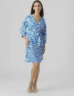 Bol.com Vero moda vmseba 3/4 abk dress wvn ga btq dames jurk - maat m aanbieding
