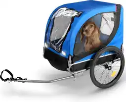 Bicycle gear fietskar hond - max. 25 kg - plat opvouwbaar - eenvoudige montage - regenhoes - afneembare luchtbanden